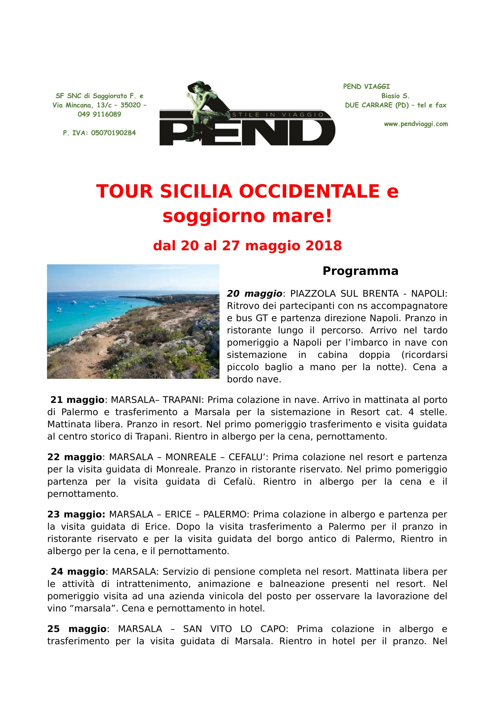 Tour Sicilia